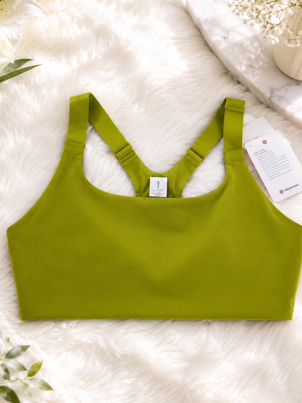 lululemon Olive Green Racerback Sports Bra